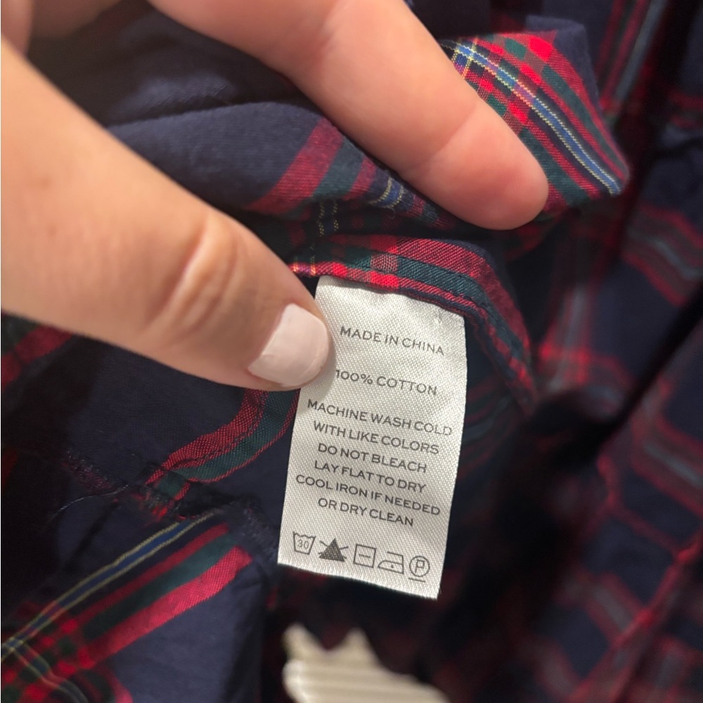 HILL HOUSE The Ellie Nap Dress Tartan Plaid Cotton Midi Size XS - Picture 9 of 10